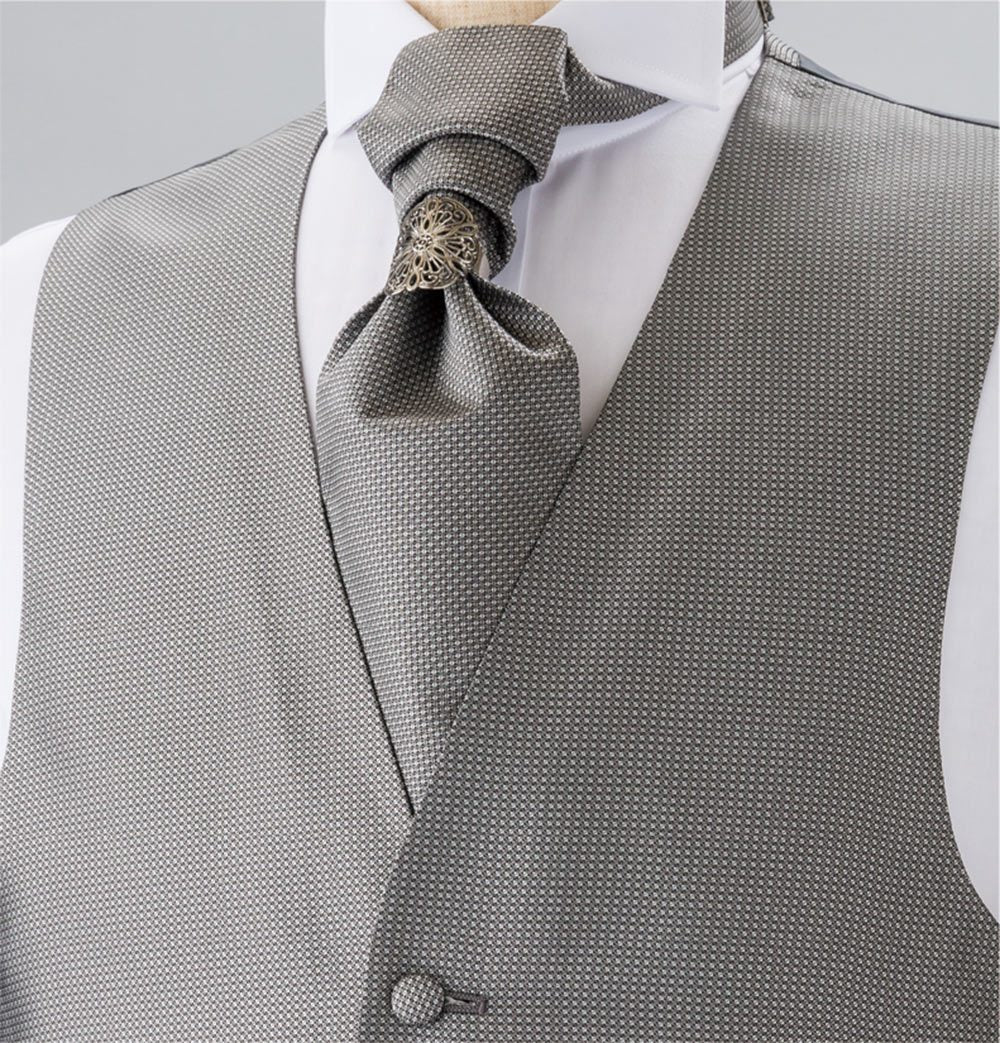 V-300 フォーマルベスト シルクジャカード製 グレー – EXCY FORMAL
