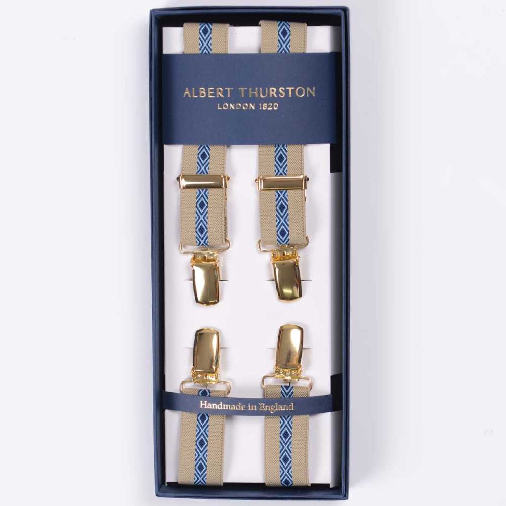  THURSTON サスペンダー バーガンディ ALBERT THURSTON（アルバートサーストン） サスペンダー X型 クリップ4