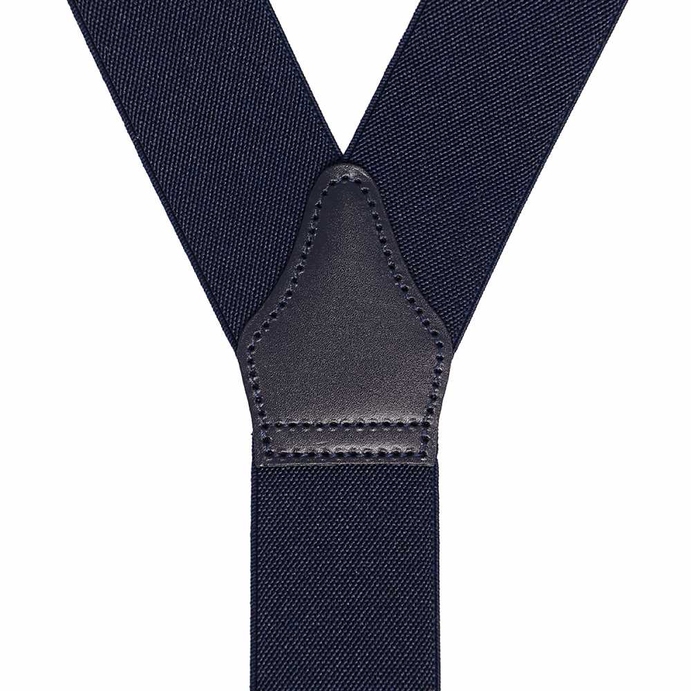 ALBERT THURSTON（アルバートサーストン） サスペンダー ネイビー無地