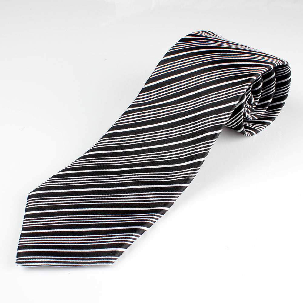 NE-03 日本製モーニングネクタイ ブラック ストライプ – EXCY FORMAL