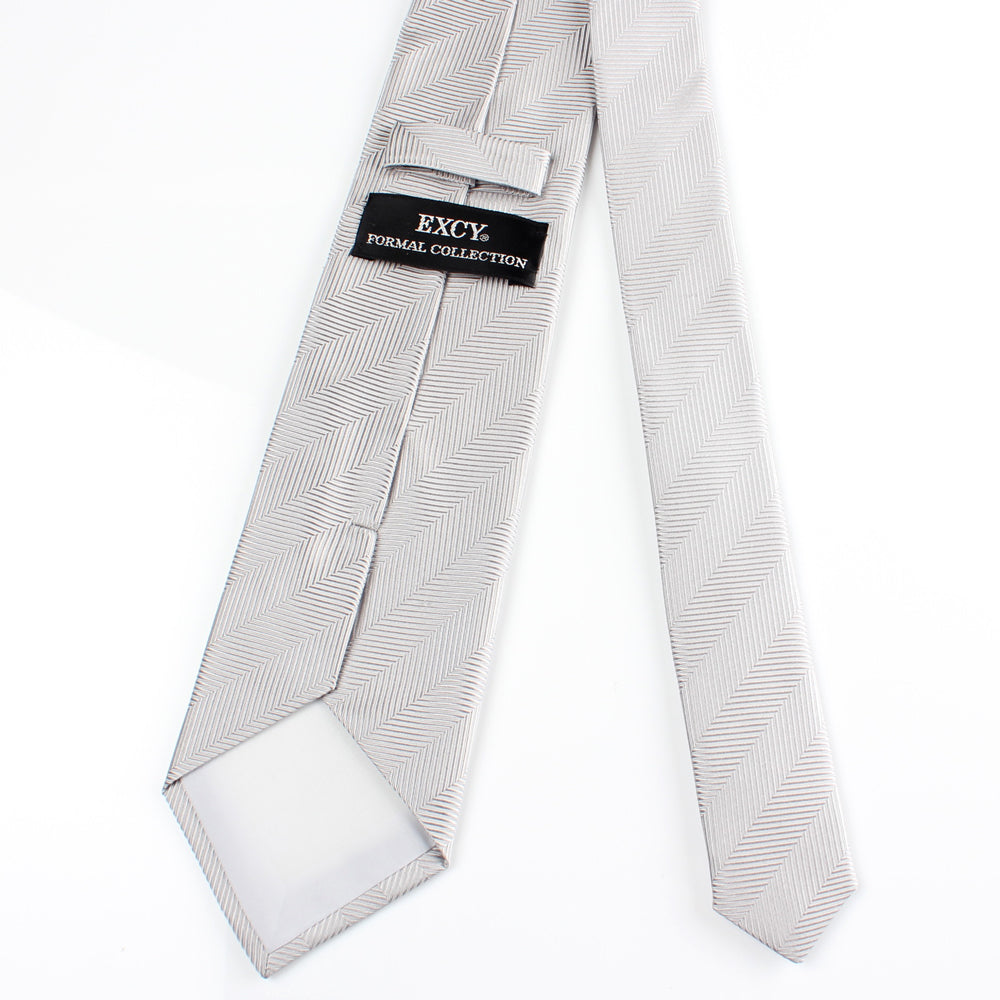 NE-35 日本製フォーマルネクタイ ヘリンボーン グレー – EXCY FORMAL NE-35 日本製フォーマルネクタイ ヘリンボーン グレー – EXCY FORMAL